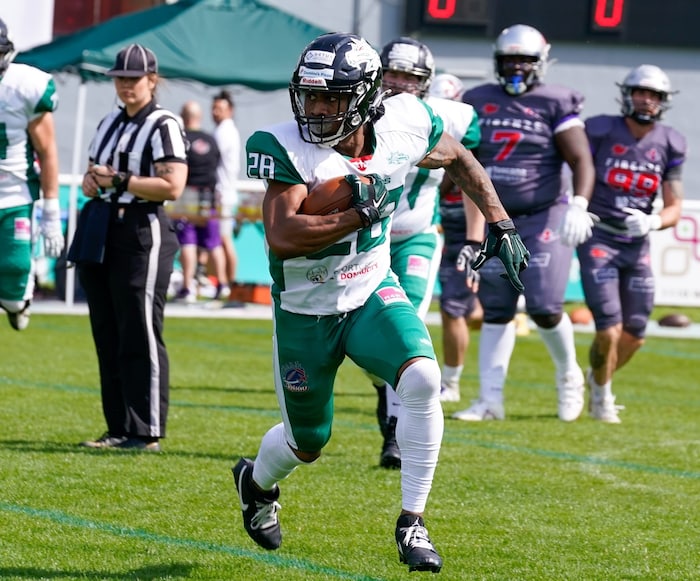London steuerte gleich einen Touchdownbei.