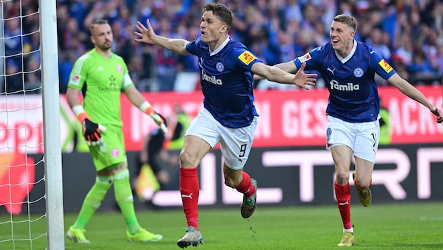 Benedikt Pichler scored for Kiel in the 63rd minute. (Bild: GEPA/GEPA pictures)