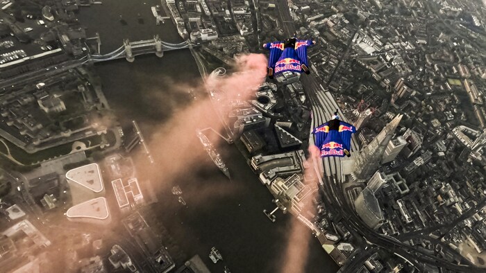 Im Anflug auf London.