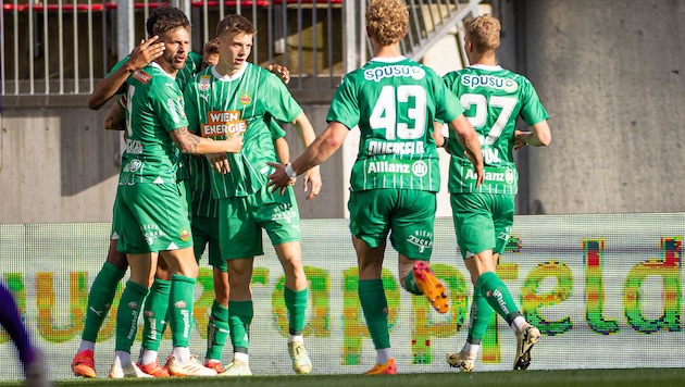 Führung für den SK Rapid (Bild: GEPA/GEPA pictures)