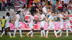 Red Bull Salzburg hatte gegen Hartberg wenig Mühe und gewann klar mit 5:1. (Bild: GEPA/GEPA pictures)