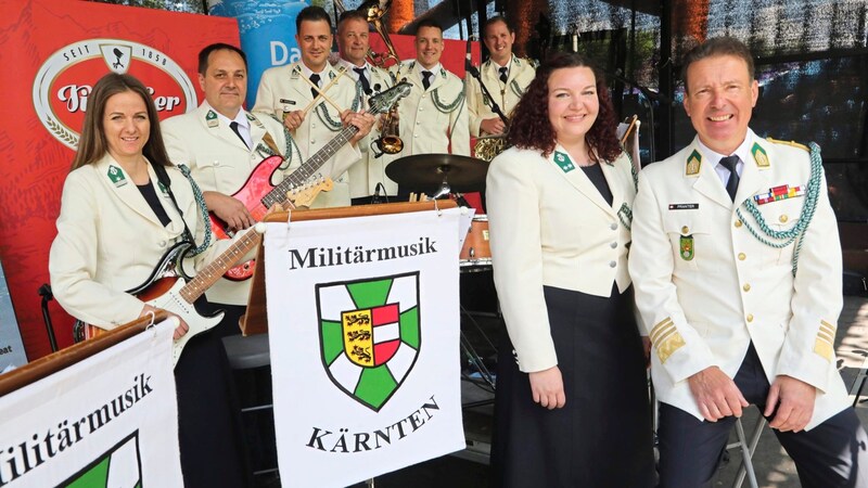 Das Militärmusik Kärnten Combo begeisterte das Publikum am Sonntag. (Bild: Rojsek-Wiedergut Uta/Uta Rojsek-Wiedergut)