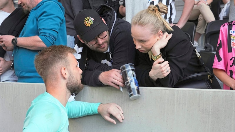 Vit Jaros plauderte mit Fans. (Bild: Sepp Pail)