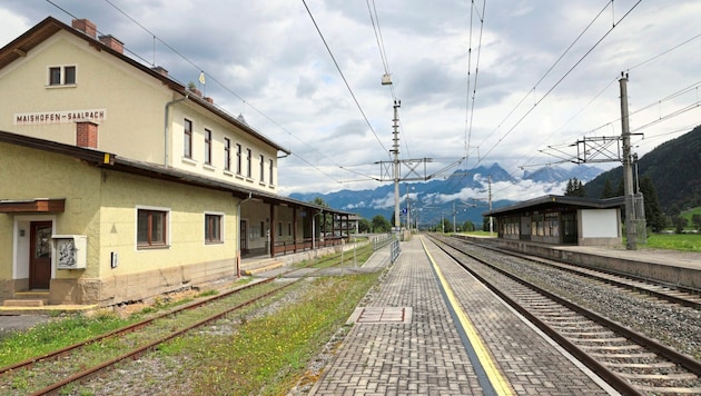 Maishofen-Saalbach station needs to be renovated. (Bild: Roland Hölzl)