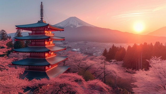 Im Kampf gegen den zunehmenden Ansturm von Touristen führen die Behörden in Japan ein Ticketsystem für den Aufstieg auf den heiligen Berg Fuji ein. (Bild: Tjeerd - stock.adobe.com)