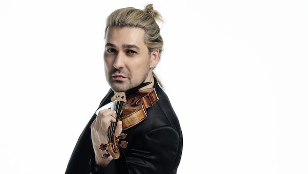 Mit „Millennium Symphony“ nimmt Stargeiger David Garrett das nächste Großprojekt in Angriff. Im März 2025 kommt er damit live nach Wien.  (Bild: Live Nation)