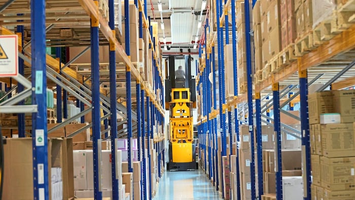 The huge warehouse