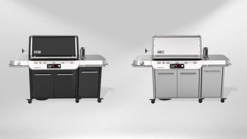 "Summit FS38X" akıllı ızgara modelleri weber.com üzerinden ve tüm Weber mağazalarından temin edilebilir. Siyah renkli Summit FS38X gazlı barbekünün fiyatı 5.999,00 € (RRP) ve paslanmaz çelik gümüş renkli Summit FS38X S gazlı barbekünün fiyatı 6.499,00 € (RRP). Artı: Weber 15 yıl garanti sunuyor. (Bild: Krone KREATIV/weber.com) "Summit FS38X" akıllı ızgara modelleri weber.com üzerinden ve tüm Weber mağazalarından temin edilebilir. Siyah renkli Summit FS38X gazlı barbekünün fiyatı 5.999,00 € (RRP) ve paslanmaz çelik gümüş renkli Summit FS38X S gazlı barbekünün fiyatı 6.499,00 € (RRP). Artı: Weber 15 yıl garanti sunuyor. (Bild: Krone KREATIV/weber.com)