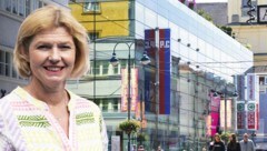 Beim von Julia Kretz geführten Passage Linz wurden die Kernöffnungszeiten mit Wochenbeginn verkürzt. (Bild: Krone KREATIV/Horst Einöder, Land OÖ/Schaffner)