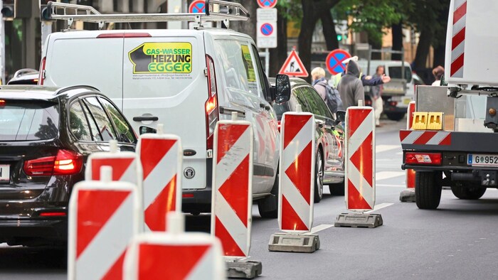 Am Joanneumring wird seit Montag am neuen Radweg gearbeitet – die Arbeiten dauern bis Ende Oktober.