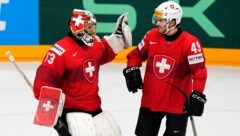 Einen Tag nach dem mühevollen 6:5 gegen Österreich setzten sich die Eidgenossen gegen Tschechien mit 2:1 nach Penaltyschießen durch ... (Bild: Associated Press)