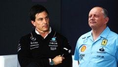 Toto Wolff (l.) hat auf Fred Vasseurs (r.) Aussage reagiert.