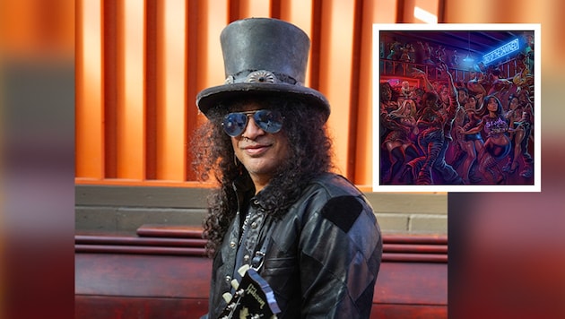 Shortly before his 59th birthday, Slash looks back on his childhood and lets himself fall deep into the world of the blues. (Bild: Krone KREATIV/Seven One Starwatch, Gene Kirkland)