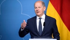 Deutschlands Bundeskanzler Olaf Scholz am 14. Mai in Schweden. (Bild: AFP)