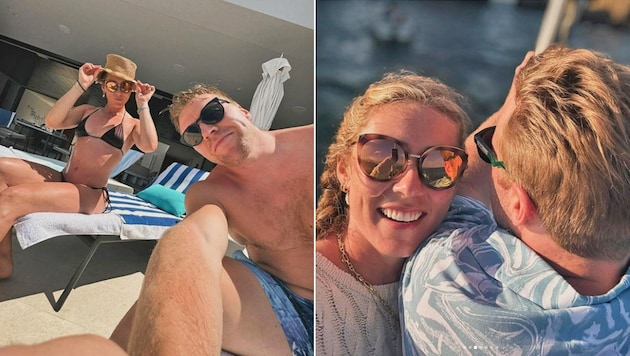 Mikaela Shiffrin und Aleksander Aamodt Kilde lassen sich‘s gut gehen. (Bild: Instagram.com/akilde)