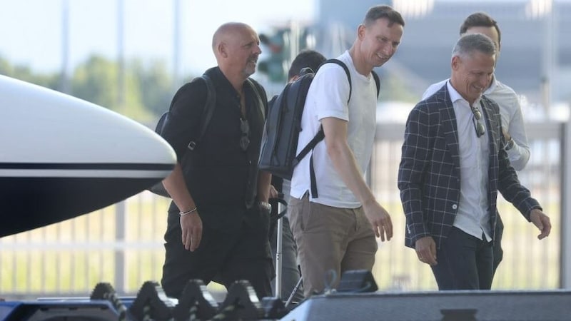 Pepijn Lijnders on his arrival in Salzburg. (Bild: Tröster Andreas/Andreas Tröster)