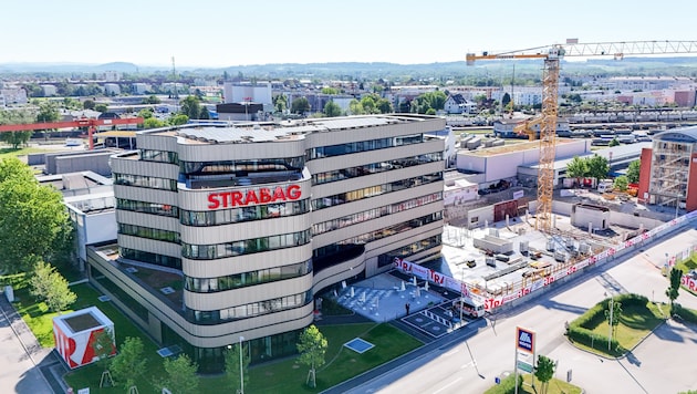 Die neue Strabag-Zentrale für Oberösterreich und Salzburg in Linz. (Bild: Dostal Harald)