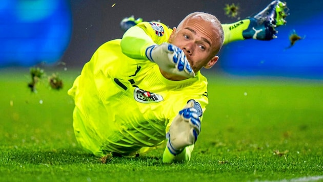 ÖFB-Goalie Alexander Schlager kämpft weiterhin um die EURO-Teilnahme. (Bild: GEPA pictures)