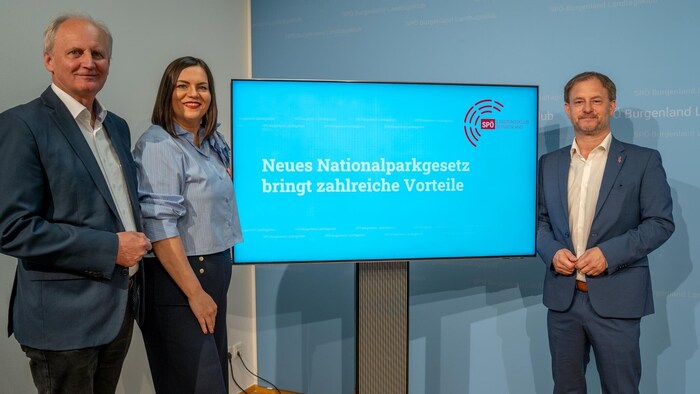 Landtagsabgeordneter Erwin Preiner, Vizelandechefin Astrid Eisenkopf und SPÖ-Klubchef Roland Fürst
