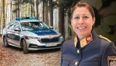 Nicole Trappl ist die fünfte Bezirkspolizeikommandantin Niederösterreichs, die nun ihre neue Stelle im Bezirk Zwettl im Waldviertel antritt. (Bild: Krone KREATIV/LPD NÖ)