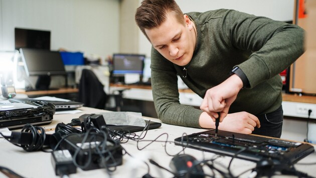 Die alten IT-Geräte werden fachgerecht aufbereitet. (Bild: zVg)