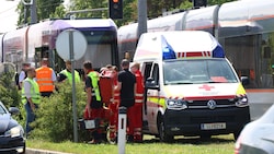 Einsatzkräfte waren schnell vor Ort. (Bild: Matthias Lauber/laumat.at)