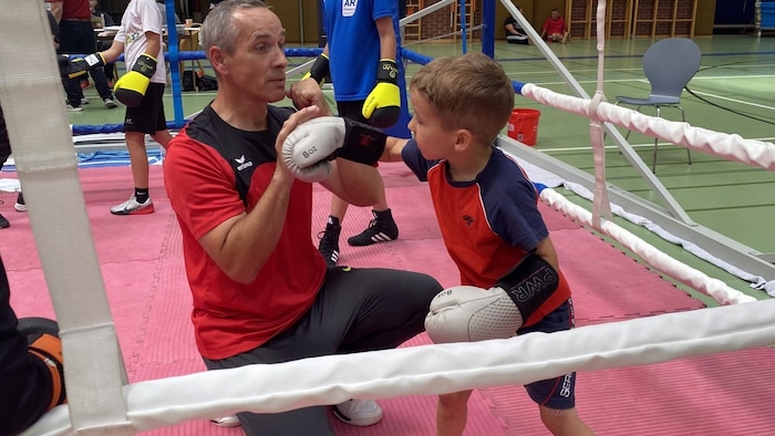 Even the youngest children practise boxing.