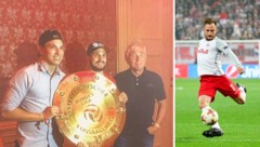 14-facher Meister: Bullen-Legende Andreas Ulmer mit Bruder Christopher (li.) und Papa Gerhard.