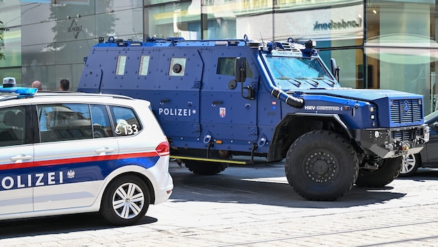 The police were deployed on a large scale on Wednesday (Bild: © Harald Dostal / 2024)