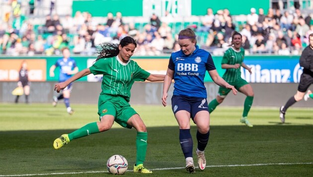 Rapids women are looking forward to a great visit. (Bild: GEPA pictures)