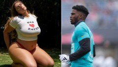 Sophie Hall fordert von Tyreek Hill 50.000 US-Dollar Schadensersatz. (Bild: APA/Getty Images via AFP/GETTY IMAGES/Mike Ehrmann, Instagram/sophiesselfies224)