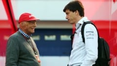 Niki Lauda (li.) und Mercedes-Teamchef Toto Wolff. (Bild: GEPA/GEPA pictures)