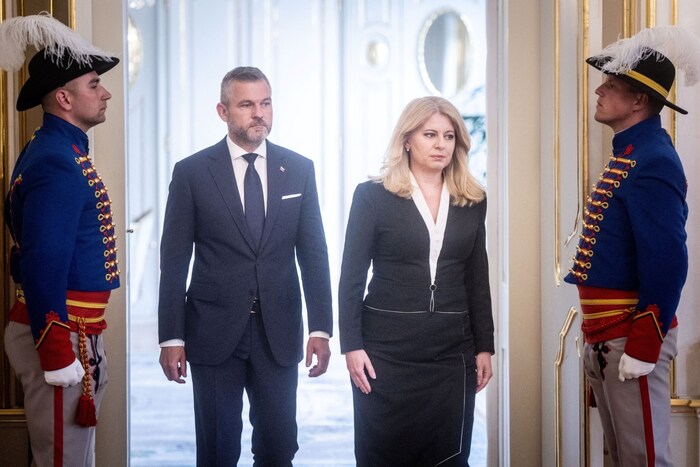 Demonstrative Einigkeit bei Pellegrini und Caputova