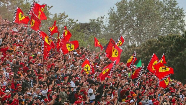 Die Tifosi fiebern dem Rennen am Sonntag entgegen, (Bild: GEPA/GEPA pictures)