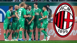 Der AC Milan kommt nach Hütteldorf! (Bild: GEPA/GEPA pictures)