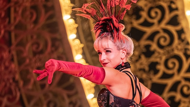 Annakathrin Naderer begeistert in „Moulin Rouge“ auch die Amerikaner.  (Bild: ©JOHAN PERSSON)