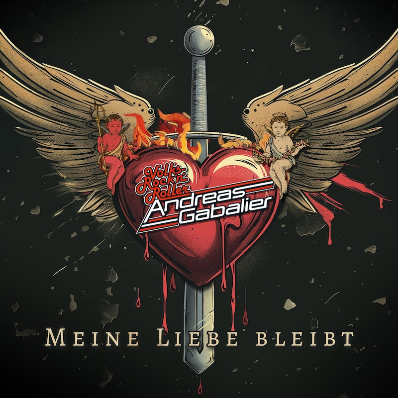 Yeni single'ı "Meine Liebe bleibt "in kapağı. (Bild: zVg Andreas Gabalier)