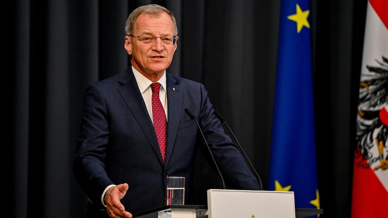 Governor Thomas Stelzer (ÖVP): If he could be directly elected, he would receive 49% approval according to the survey. (Bild: Dostal Harald/© Harald Dostal / 2024)