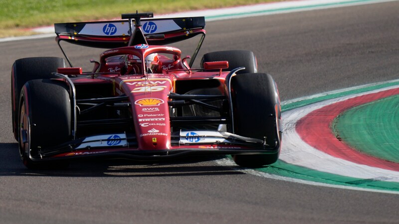 Charles Leclerc landete in Imola auf dem dritten Platz. (Bild: Copyright 2024 The Associated Press. All rights reserved)