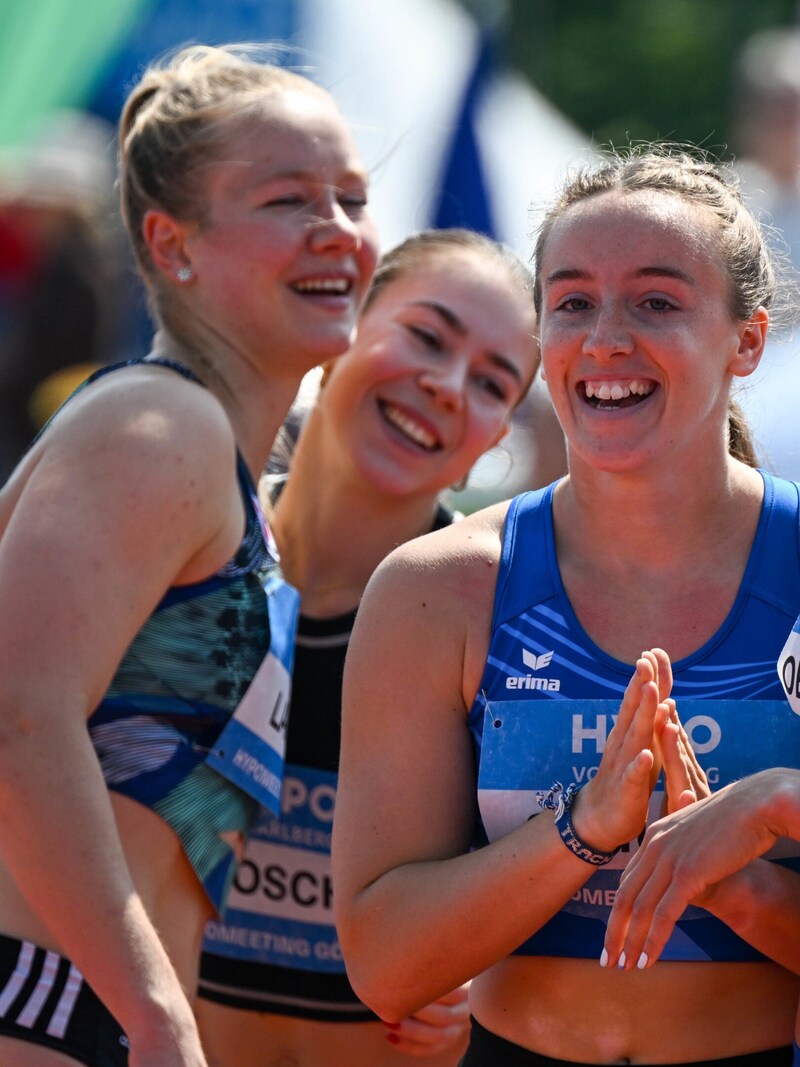 Sarah Lagger, Isabel Posch und Chiara Schuler gehen ebenfalls auf Titeljagd. (Bild: GEPA pictures)