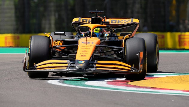 Oscar Piastri set the fastest time in the third Imola practice session. (Bild: AP/Copyright 2024 The Associated Press. All rights reserved)