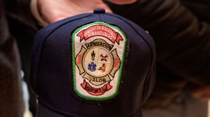 Die „Bomberos“ hatten Erinnerungsstücke ...