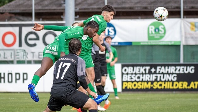 Ayetigbo scored the 1-0 in the match of the round with a header. (Bild: Adi Aschauer)