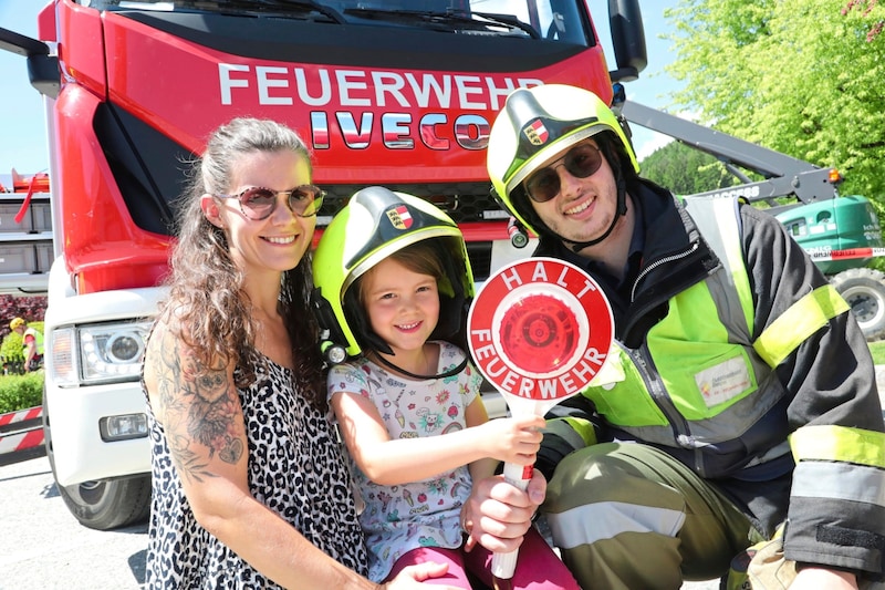 Amelie mit Mama Sarah und Dominic Flaschberger (Bild: Rojsek-Wiedergut Uta/Uta Rojsek-Wiedergut)