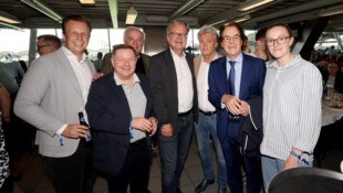 Sport-Landesrat Karlheinz Kornhäusl, Bildungs-Landesrat Werner Amon, Ex-Landeshauptmann Hermann ...