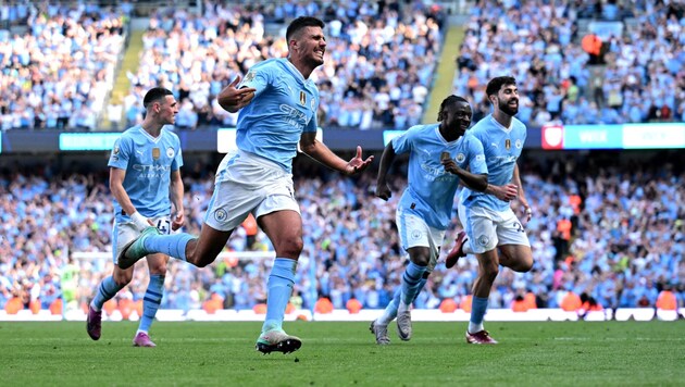 Man City won their tenth title! (Bild: AFP)