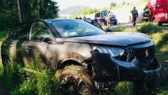 Unfall am Pfingstmontag auf der S 37 (Bild: Freiwillige Feuerwehr Thalsdorf)