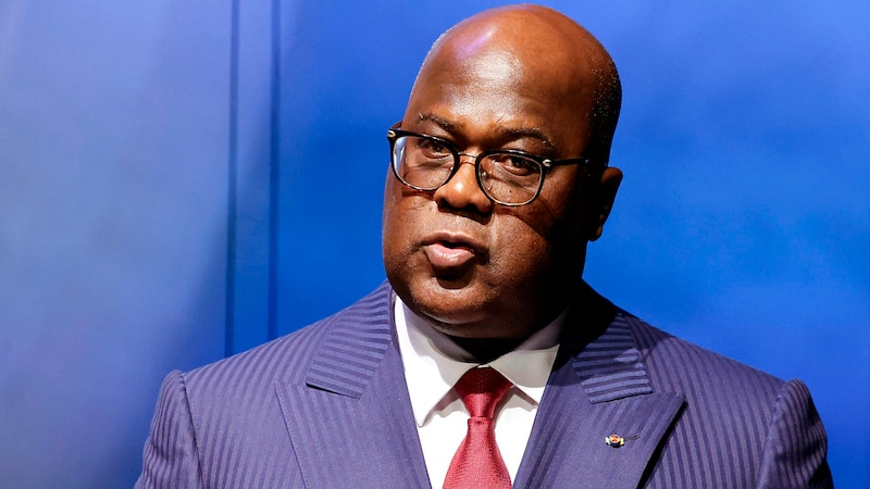 Präsident Felix Tshisekedi und seine Familie blieben unverletzt. (Bild: APA/AFP/Ludovic MARIN)