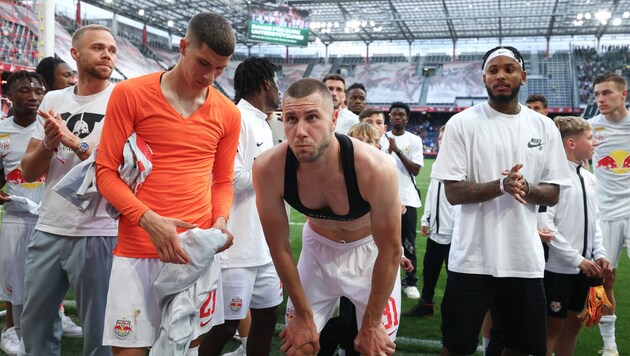 Enttäuschung beim FC Red Bull Salzburg, dem ein großer Umbruch bevorsteht.  (Bild: GEPA/GEPA pictures)