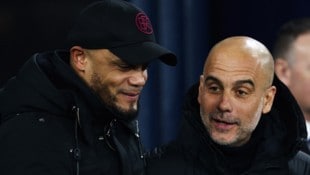 Vincent Kompany (links) durfte schon von Pep Guardiola lernen. (Bild: AFP/APA/Darren Staples)